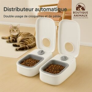 Distributeur automatique de nourriture humide et sèch